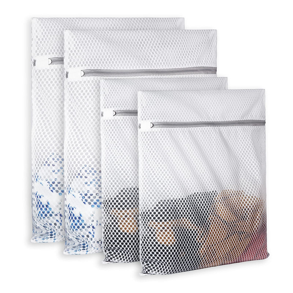 2 XX-Large Honeycomb Mesh Laundry Bag Delicates Durable for Washing Machine,24 x 24 Inches lingerie bags for Laundry, Travel Storage Organize Bag for Cotton Clothes,Sheet,Sweater, Shoes