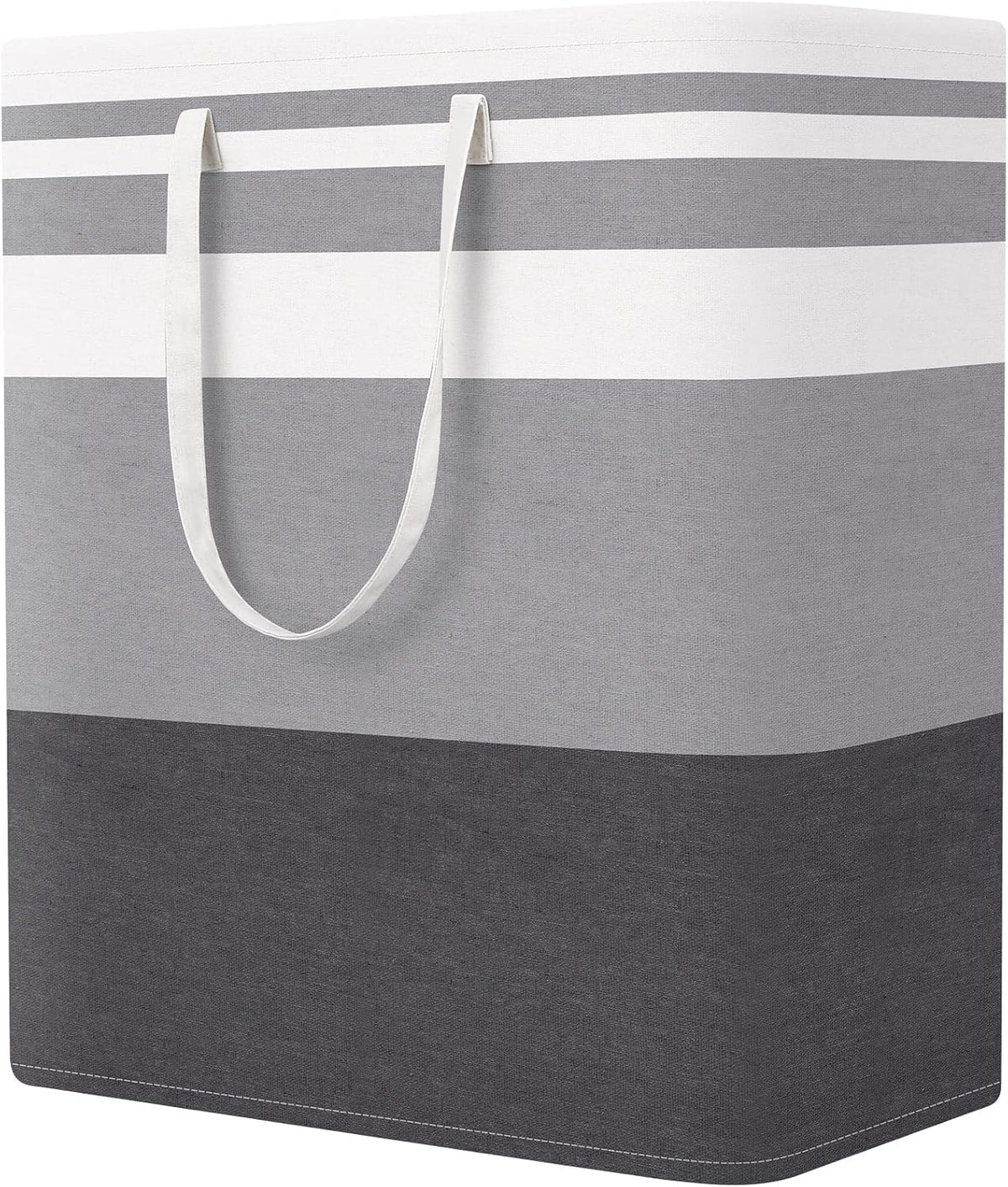 StorageRight Laundry Basket Hamper, 100L Collapsible Clothes Storage, Grey