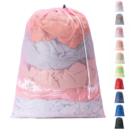 2 Pack Mesh Travel Laundry Bag 24" x 36"Extra Large Dirty Clothes Organizer