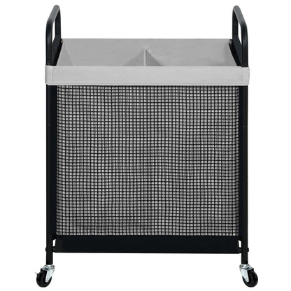 STO STO Laundry Hamper 3 Section, 120L Rolling Laundry Sorter Cart with Removable and Washable Liner Bag, Clothes Hamper with Wheels and Metal Handle for Laundry Room and Bedroom