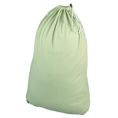 Household Essentials Cotton Laundry Bag, Large, 100% Cotton, Drawstring Top with Cord Lock, Machine Washable, 3 to 4 Load Capacity, Versatile and Compact, Breathable, Foldable, Natural