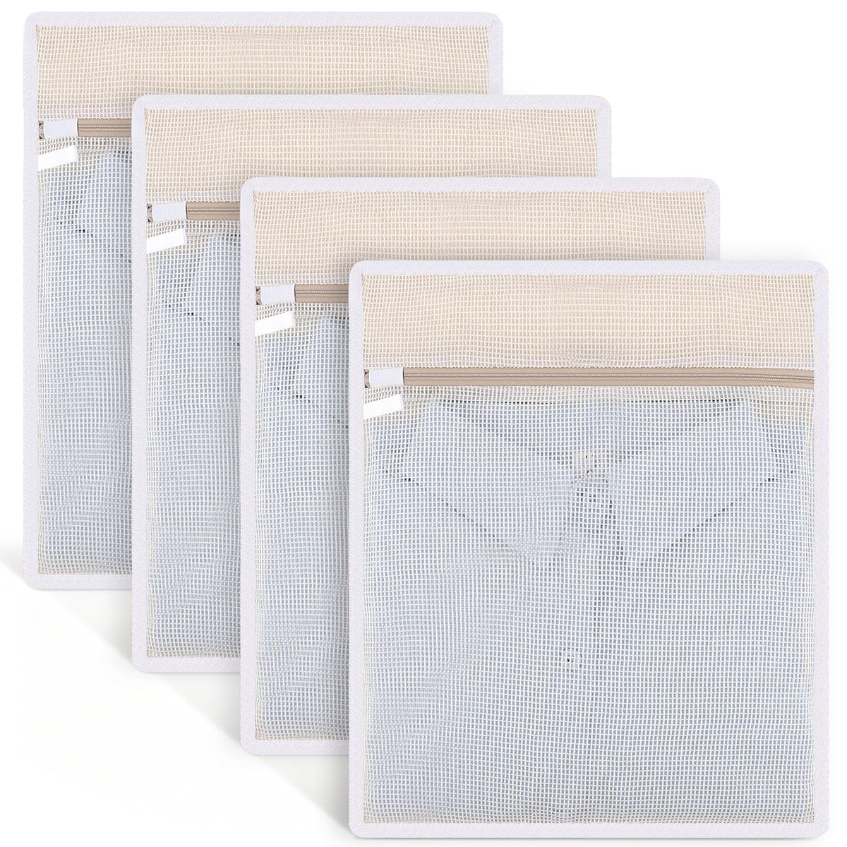 6-Pack Durable Honeycomb Mesh Laundry Bags for Delicates, 12 x 16 Inches