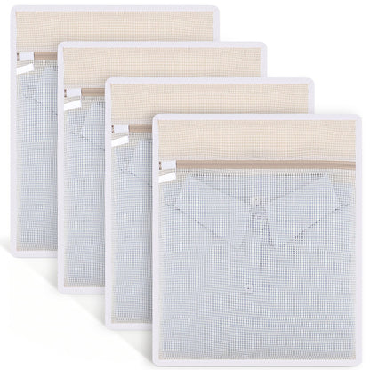 6-Pack Durable Honeycomb Mesh Laundry Bags for Delicates, 12 x 16 Inches
