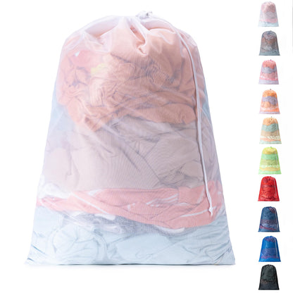 2 Pack Mesh Travel Laundry Bag 24" x 36"Extra Large Dirty Clothes Organizer