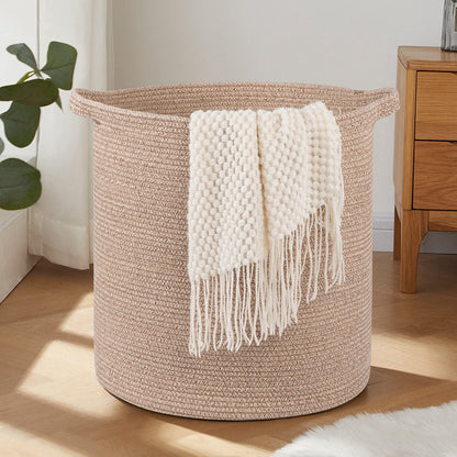 OIAHOMY 60L Laundry Basket Laundry Hamper Nursery Hamper Gradient Yellow