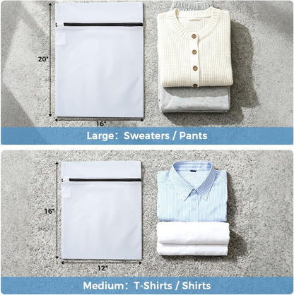 BAGAIL Laundry Bags Mesh Wash Bag for Intimates Lingerie and Delicates,6Pcs(3L,3M)
