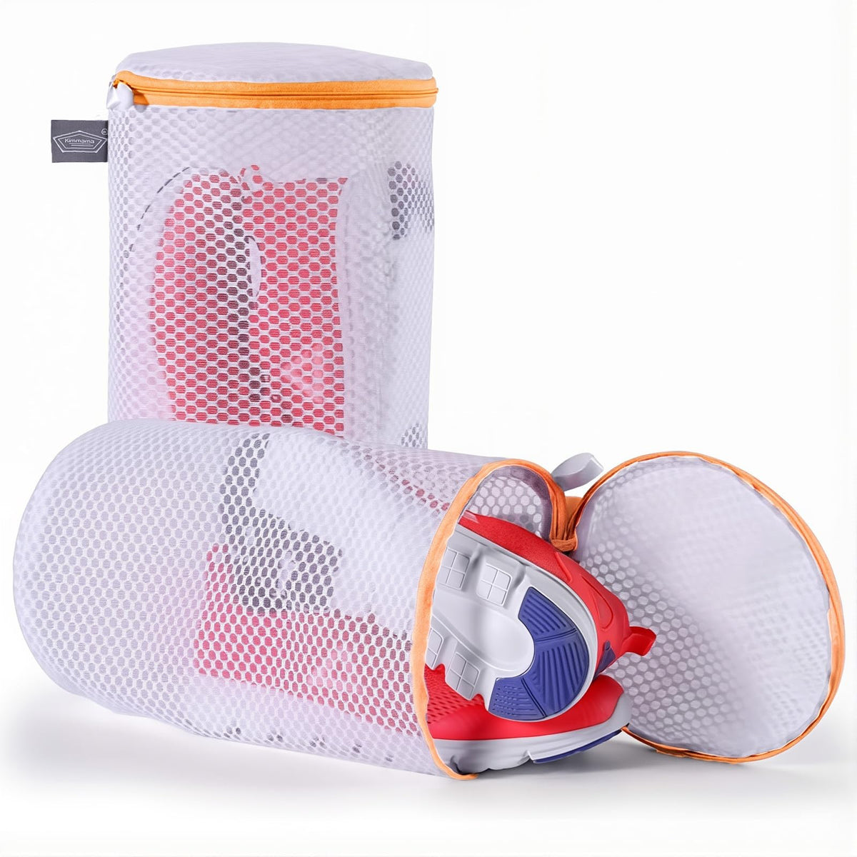 Shoe Washing Machine Bag, Large Laundry Bag for Sneaker, Grey, 8x15", 2Pcs