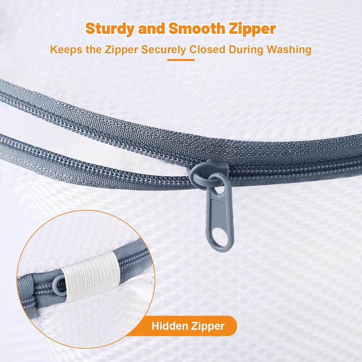 Dntorx 3 PCS Lingerie Bags for Washing Delicates, Bra Wash Bags Grey Zipper