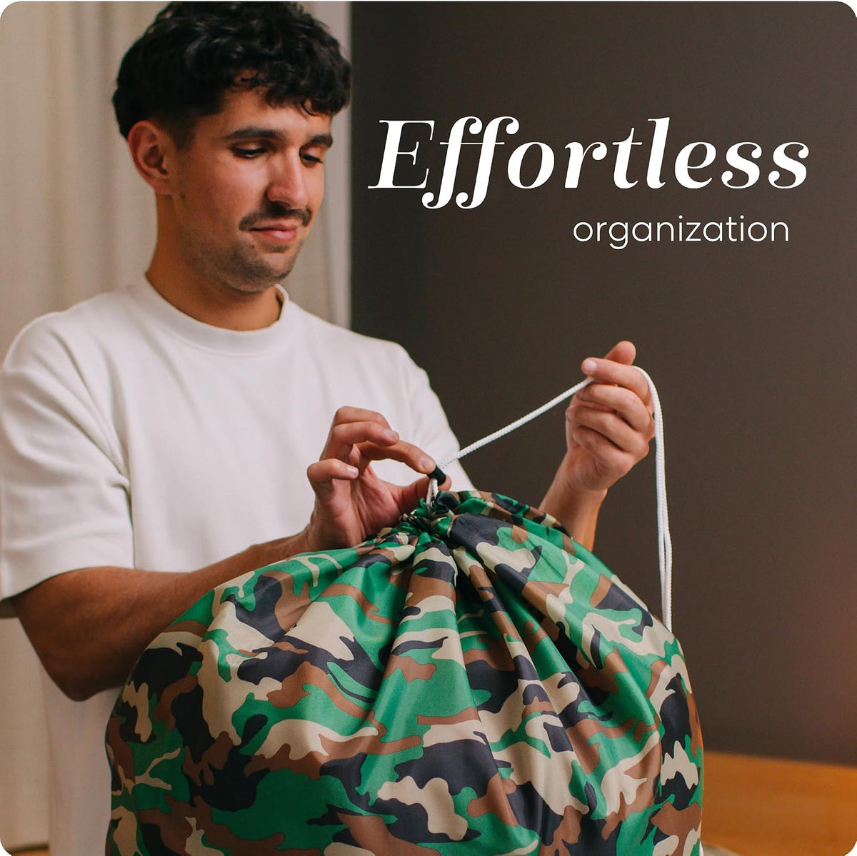 Handy Laundry XL Nylon Laundry Bag 22"x32", Heavy Duty, Camouflage