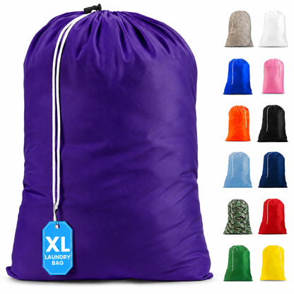 Handy Laundry XL Nylon Laundry Bag 30"x40", 60 lb Capacity, Leopard