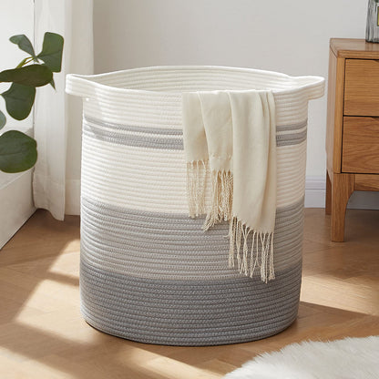 OIAHOMY 60L Laundry Basket Laundry Hamper Nursery Hamper Gradient Yellow