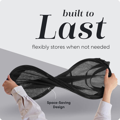 Handy Laundry Mesh Pop-Up Hamper Collapsible with Side Pocket 2-Pack