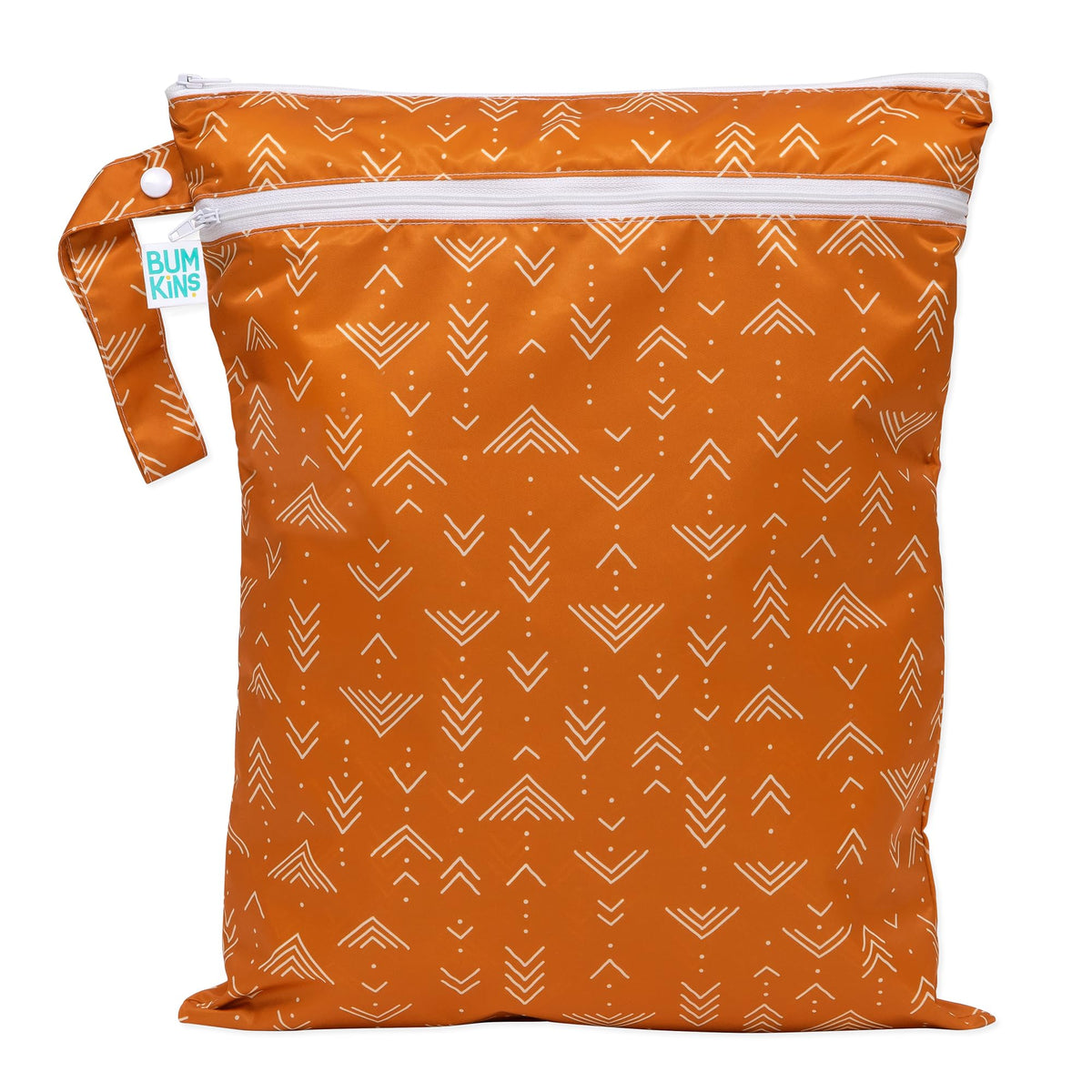 Bumkins Waterproof Hanging Wet Bag Large for Baby, Laundry, Dirty Clothes, Travel, Swim Suit, Cloth Diapers, Pool, Towels, Daycare, Beach, Zip Reusable Bag, Wetdry Vacation Packing, XL Boho Beige