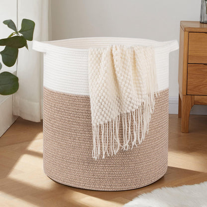 OIAHOMY 60L Laundry Basket Laundry Hamper Nursery Hamper Gradient Yellow