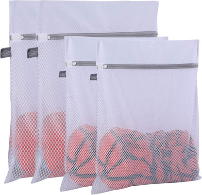 Laundry Bags Mesh Wash Bags, Lingerie Bags for Washing Delicates, 4Pcs