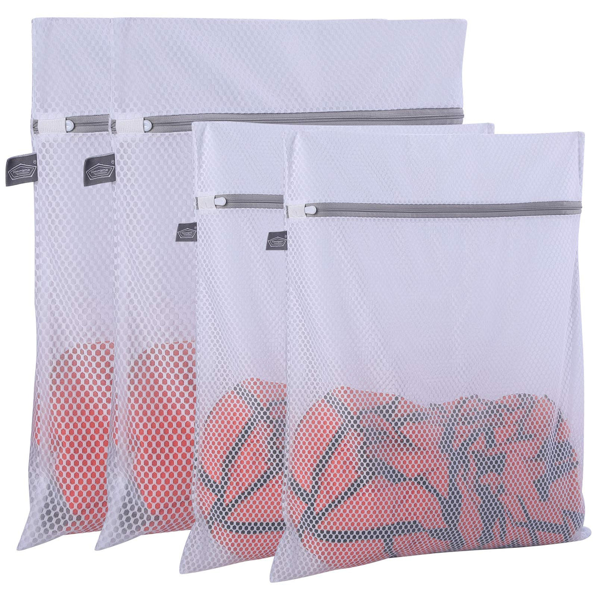 Laundry Bags Mesh Wash Bags, Lingerie Bags for Washing Delicates, 4Pcs