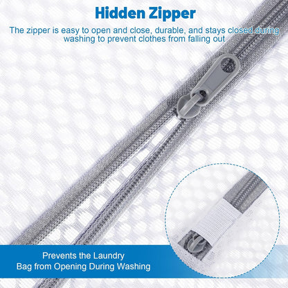 6-Pack Durable Honeycomb Mesh Laundry Bags for Delicates, 12 x 16 Inches