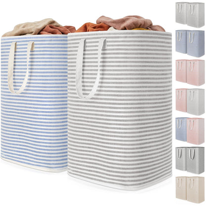 Lifewit 80L Large Laundry Baskets, Laundry Hampers Bags, 2 Pack, Black
