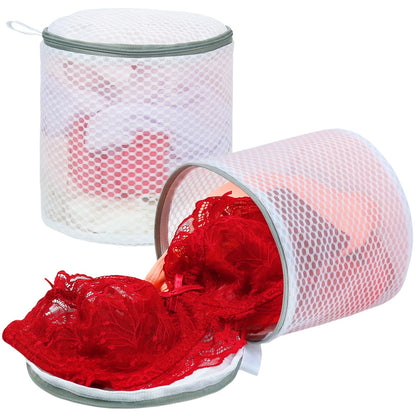 Vivifying Shoe Washing Machine Bag, 2 Pack Honeycomb Mesh Laundry Bag with Zipper for Sneakers, Running Shoes, Sock, Bras, Delicates and Toys