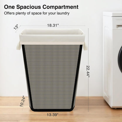 STO STO 75L Laundry Hamper, Space Saving Freestanding Clothes Basket with Iron Frame, Dirty Clothes Storage Bin with Removable Washable Liner for Bedroom, Bathroom, Dorm, Closet, Apartment, Beige