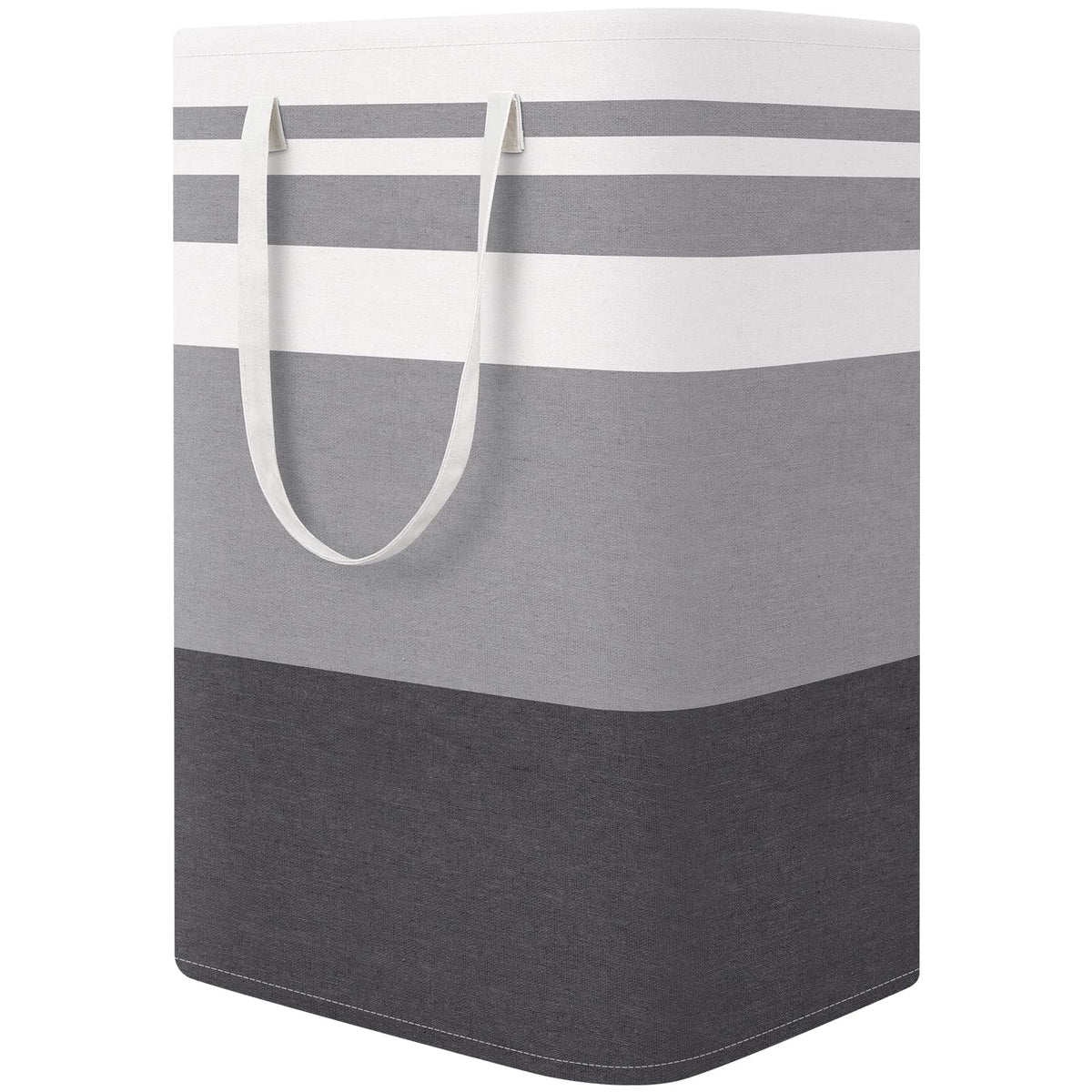 StorageRight Laundry Basket Hamper, 100L Collapsible Clothes Storage, Grey