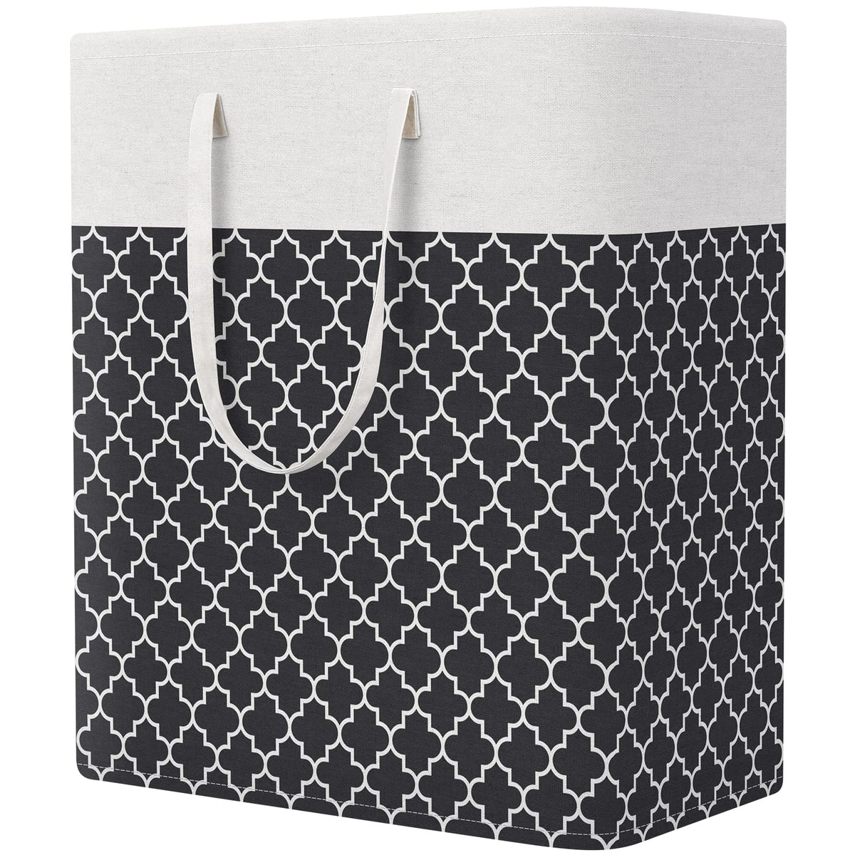 StorageRight Laundry Basket Hamper, 100L Collapsible Clothes Storage, Grey