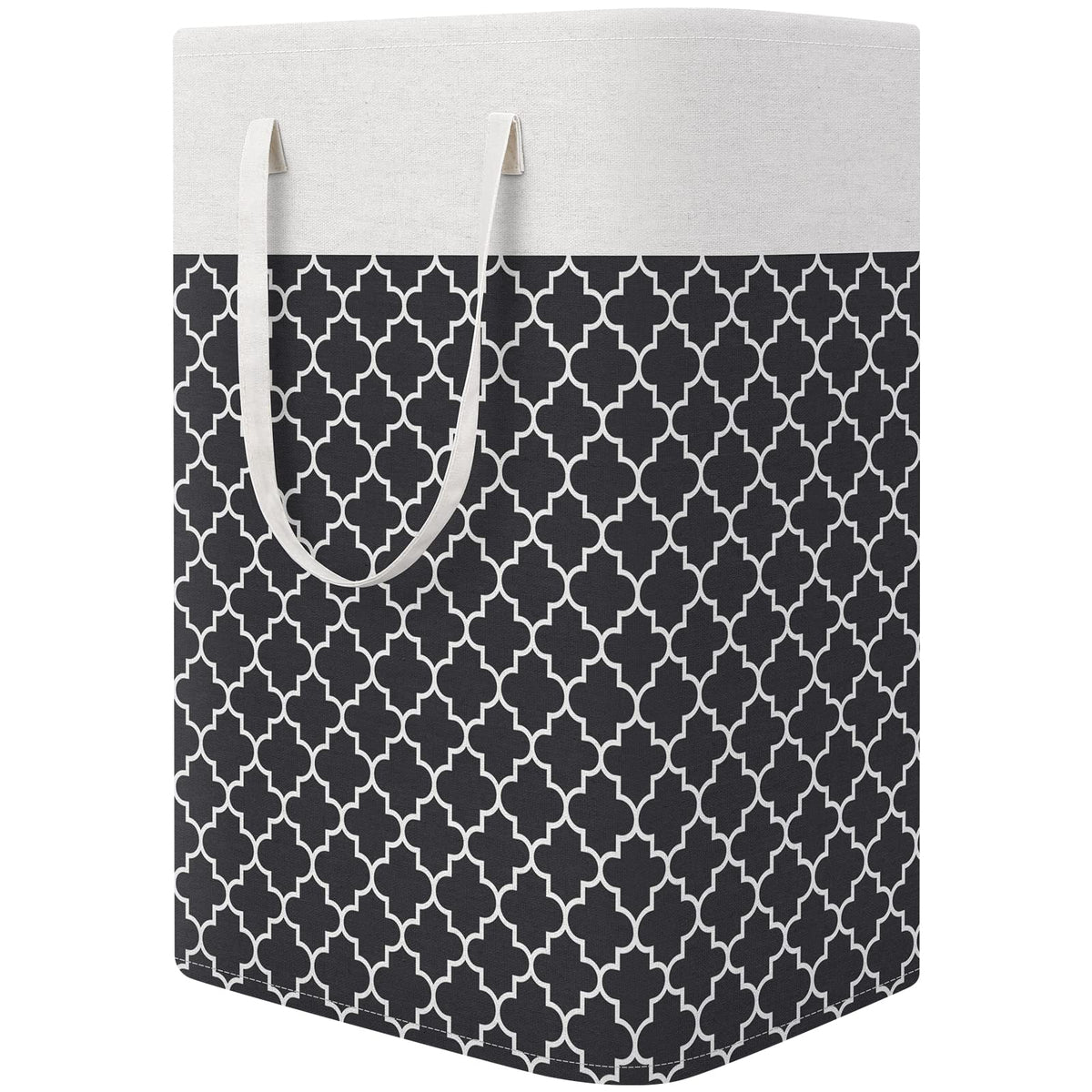 StorageRight Laundry Basket Hamper, 100L Collapsible Clothes Storage, Grey