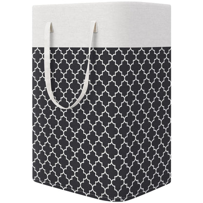StorageRight Laundry Basket Hamper, 100L Collapsible Clothes Storage, Grey