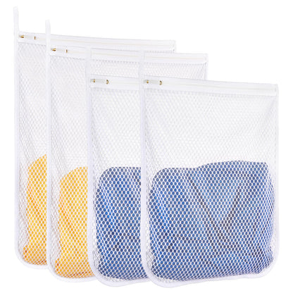 3 pcs Durable Honeycomb Mesh Laundry Bags for Delicates 16" x 19" (3 Large)