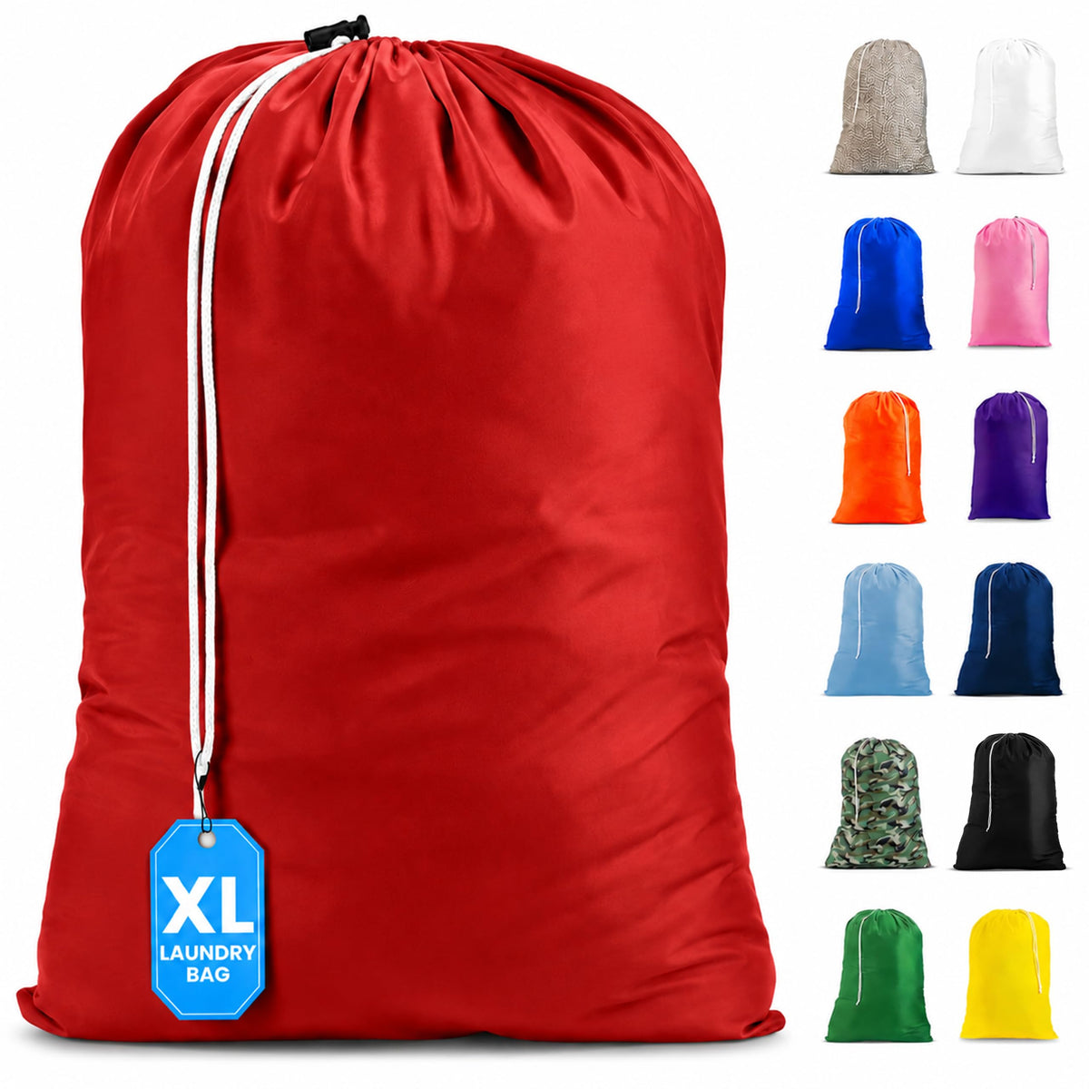 Handy Laundry XL Nylon Laundry Bag 22"x32", Heavy Duty, Camouflage