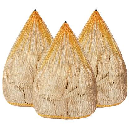 3 Pack XXL Mesh Laundry Bags for Delicates, Extra Large Laundry Wash Bags for Clothes,Bed Linen,Toys with Drawstring Closure Sturdy(3 XXLarge 28 x 26 Inches)