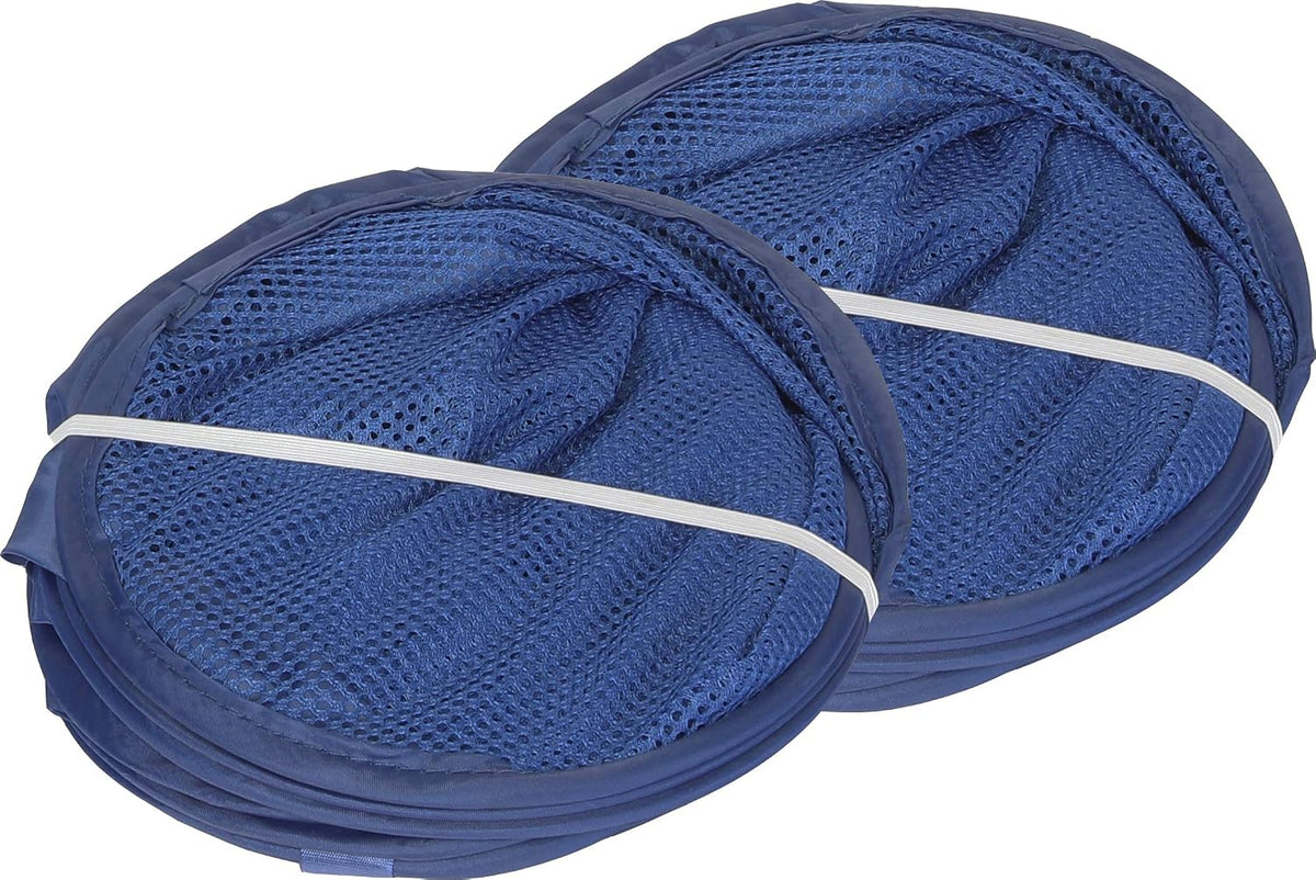Simple Houseware Mesh Pop-Up Laundry Hamper with Side Pocket, 2 Pack
