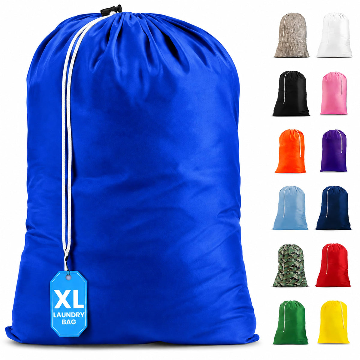 Extra Large Laundry Bag 30 x 40 - Heavy Duty Nylon, Locking Drawstring