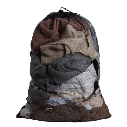 6Pcs Organic Cotton Mesh Laundry Bags for Delicates, Durable Mesh Wash Bags, Sturdy Zipper Laundry Bag for Underwear, Clothes, Shoes, Socks, (3 Large, 3 Medium)