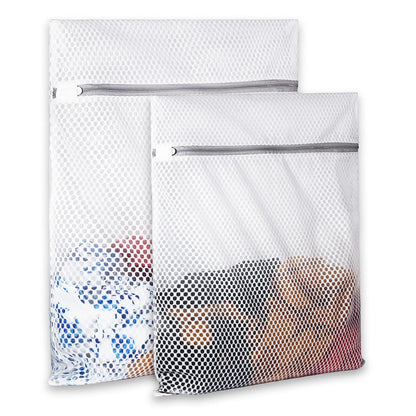 2 XX-Large Honeycomb Mesh Laundry Bag Delicates Durable for Washing Machine,24 x 24 Inches lingerie bags for Laundry, Travel Storage Organize Bag for Cotton Clothes,Sheet,Sweater, Shoes