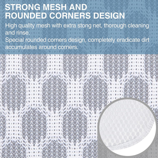 3 pcs Durable Honeycomb Mesh Laundry Bags for Delicates 16" x 19" (3 Large)