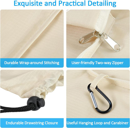 GOGOODA Travel Laundry Bags with Drawstring Closure XL Large with Handle