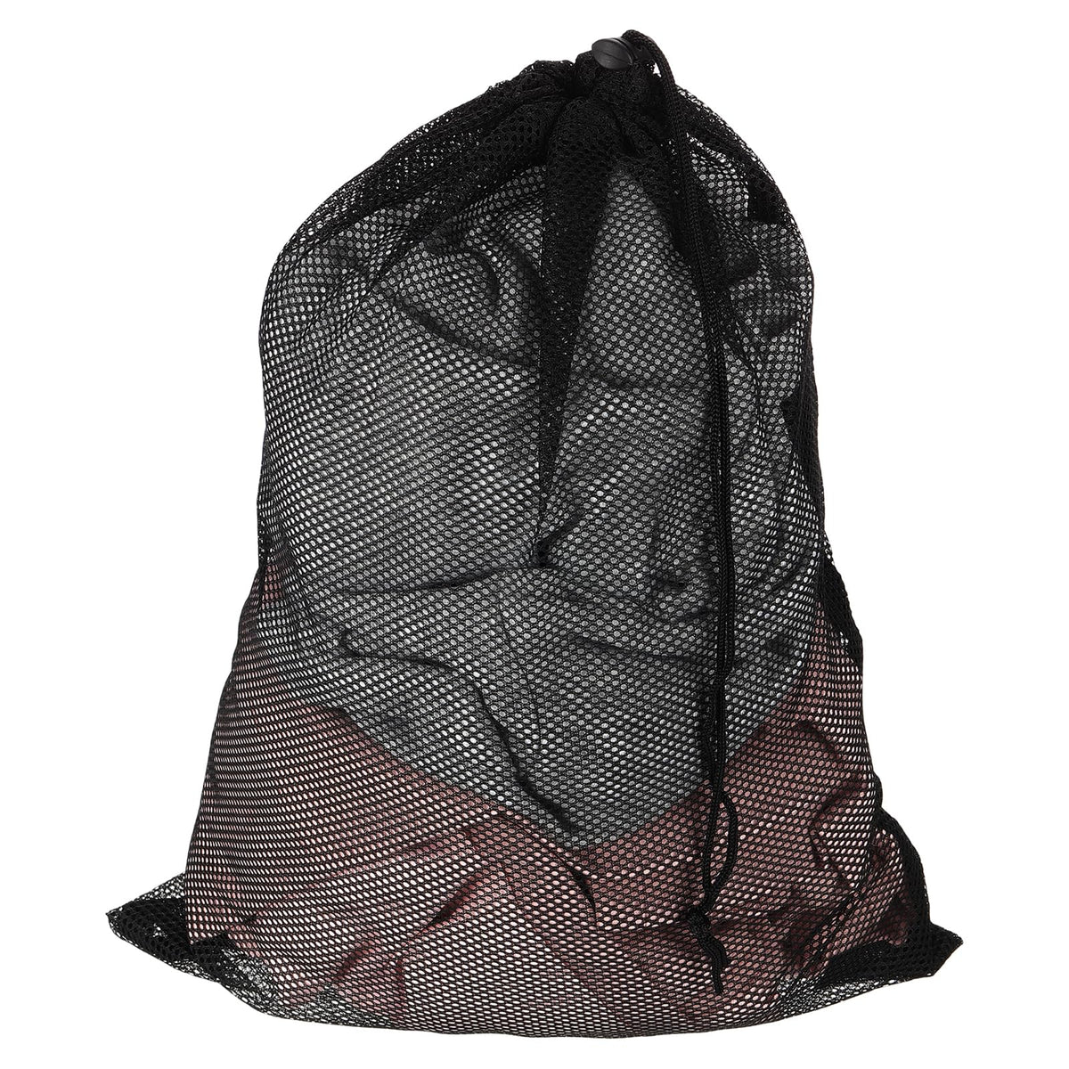 uxcell Mesh Laundry Bag 15.7x19.7" Large Drawstring Net Coarse Mesh, Black