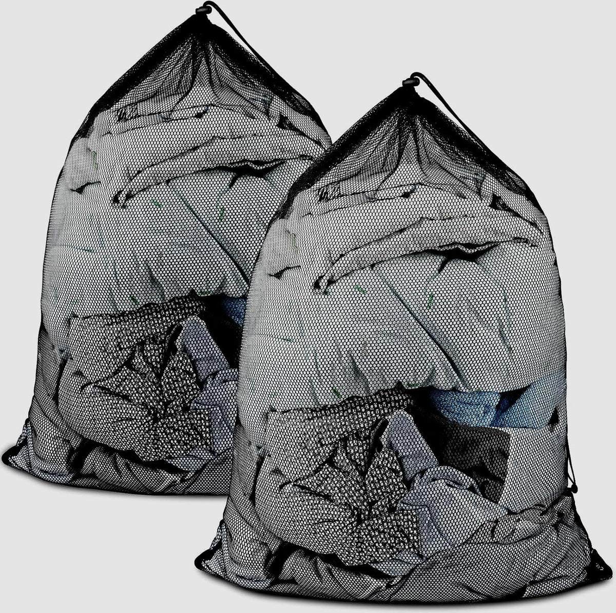 Large Mesh Laundry Bags: 2 Pack 24" x 36" Heavy Duty