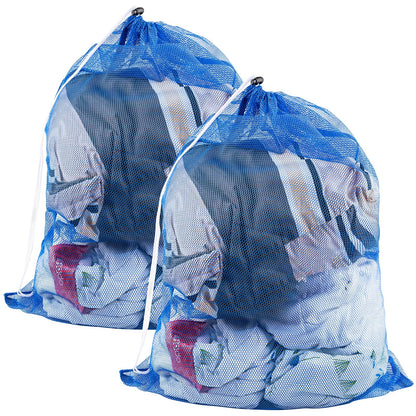 Large Mesh Laundry Bags: 2 Pack 24" x 36" Heavy Duty