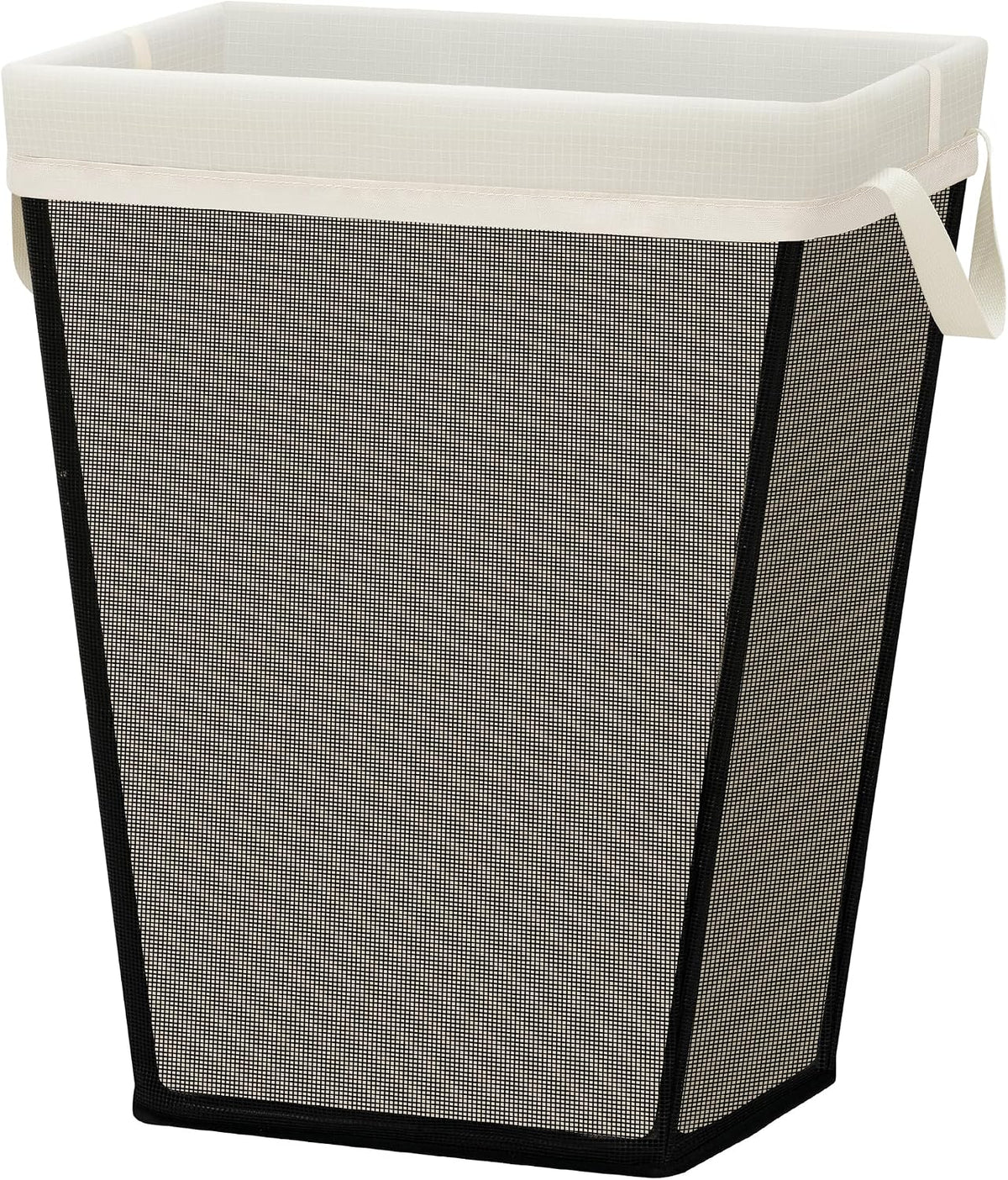 STO STO 75L Laundry Hamper, Space Saving Freestanding Clothes Basket with Iron Frame, Dirty Clothes Storage Bin with Removable Washable Liner for Bedroom, Bathroom, Dorm, Closet, Apartment, Beige