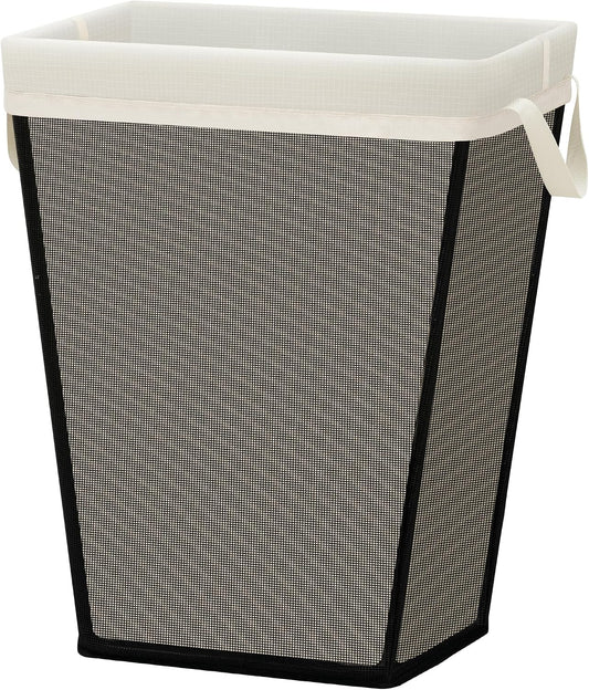 STO STO 75L Laundry Hamper, Space Saving Freestanding Clothes Basket with Iron Frame, Dirty Clothes Storage Bin with Removable Washable Liner for Bedroom, Bathroom, Dorm, Closet, Apartment, Beige