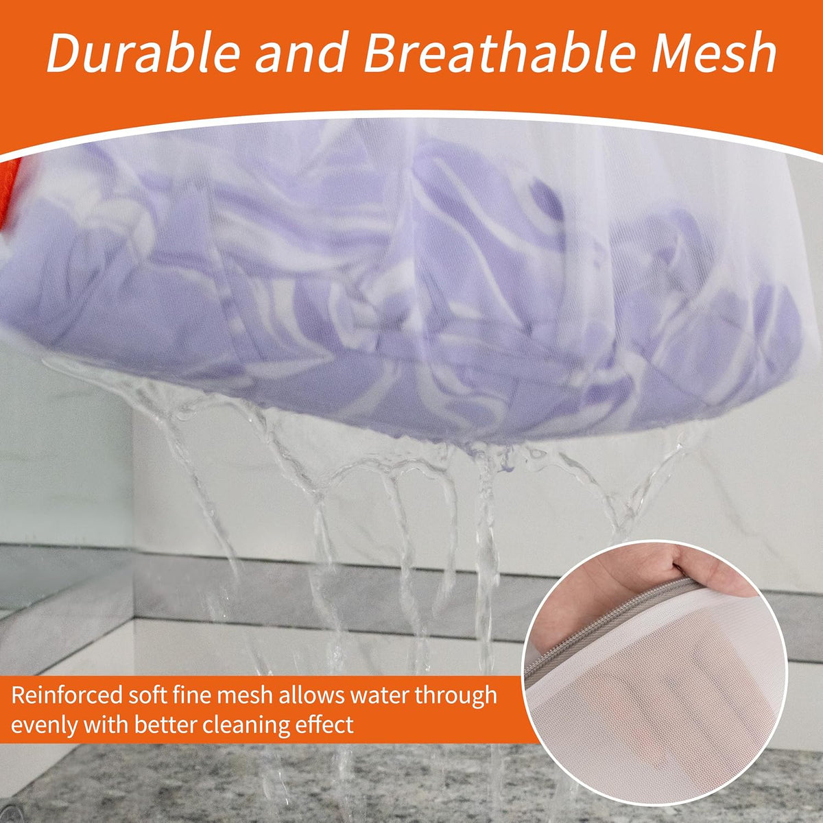 Polecasa Mesh Laundry Bags 3 Pack,1 Large, 1 Medium, 1 Small, Fine Mesh