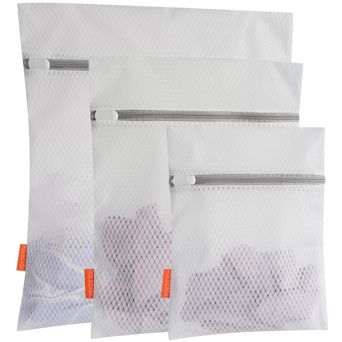 Polecasa Diamond Mesh Laundry Bags 3 Pack (Large, Medium, Small)