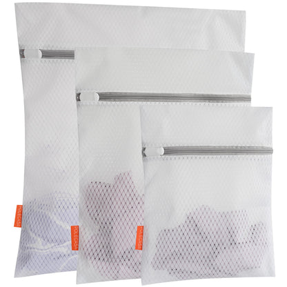 Polecasa Diamond Mesh Laundry Bags 3 Pack (Large, Medium, Small)