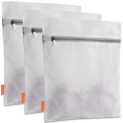 Polecasa Mesh Laundry Bags 3 Pack,1 Large, 1 Medium, 1 Small, Fine Mesh