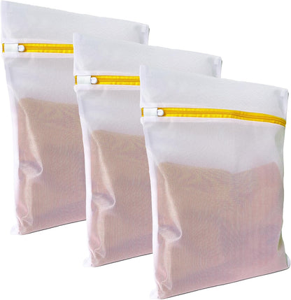4 Pack Mesh Laundry Bags for Delicates 12inx16in LAUNDRY CLUB®