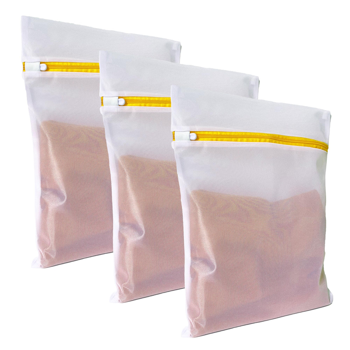 4 Pack Mesh Laundry Bags for Delicates 12inx16in LAUNDRY CLUB®