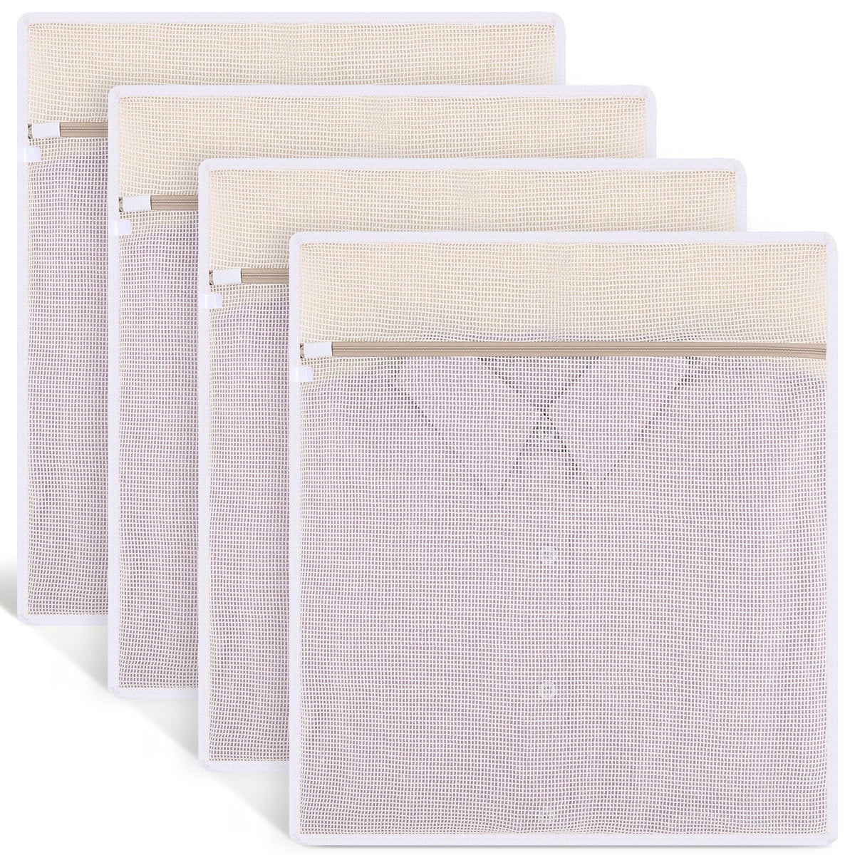 6-Pack Durable Honeycomb Mesh Laundry Bags for Delicates, 12 x 16 Inches