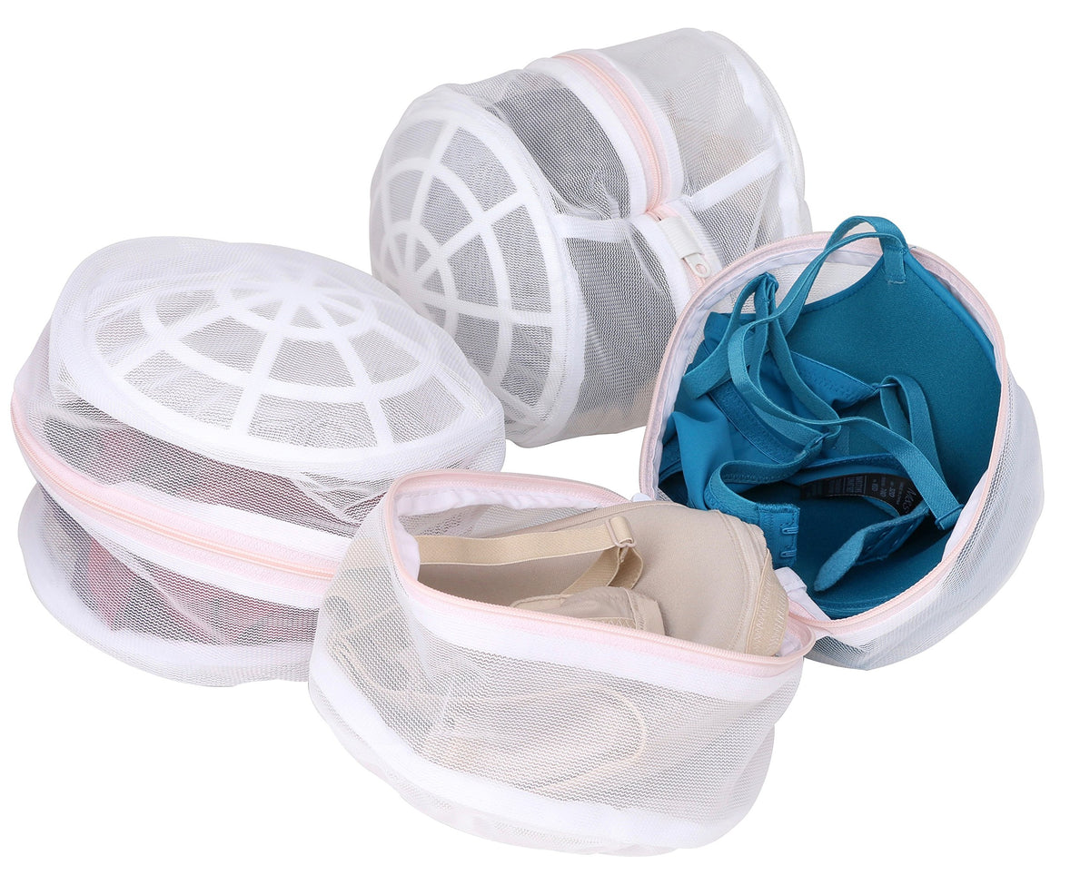 Premium Bra Wash Bag – Set of 3 Mesh Lingerie Laundry Bags for Delicates – Protects Bras, Underwear & Intimates in Washing Machine – Durable Zipper Closure – Large Size